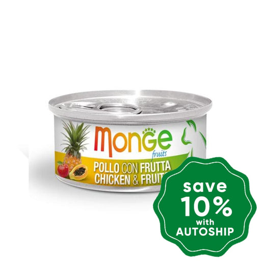 Monge - Fruits - Chicken With Fruits Canned Cat Food - 80G (24 Cans) - PetProject.HK