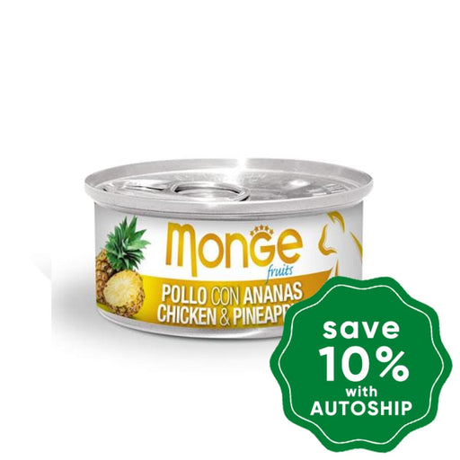 Monge - Fruits - Chicken with Pineapple Canned Cat Food - 80G (24 Cans) - PetProject.HK