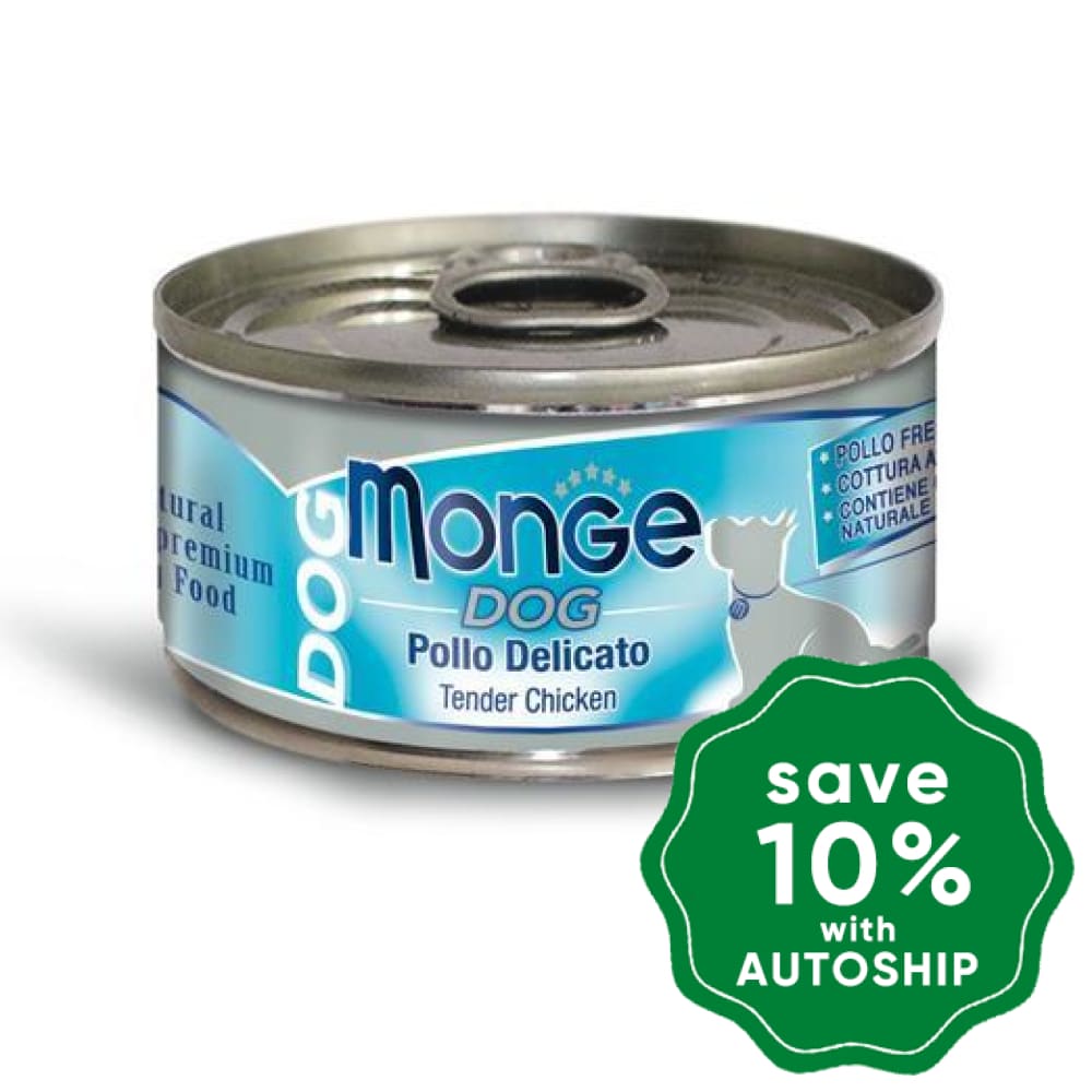 Monge - Tender Chicken Canned Dog Food - 95G (24 Cans) - PetProject.HK