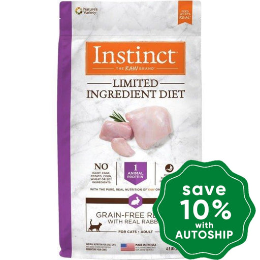 Nature's Variety Instinct - Cat Dry Food - Limited Ingredient Diet Grain-Free with Rabbit - 10LB - PetProject.HK