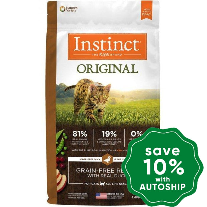 Nature's Variety Instinct - Cat Dry Food - Original Grain-Free with Duck - 10LB - PetProject.HK