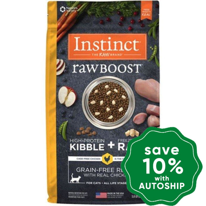 Nature's Variety Instinct - Cat Dry Food - Raw Boost Grain-Free with Chicken - 10LB - PetProject.HK