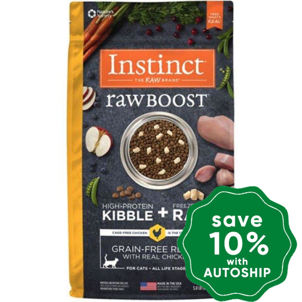 Nature's Variety Instinct - Cat Dry Food - Raw Boost Grain-Free with Chicken - 5LB - PetProject.HK