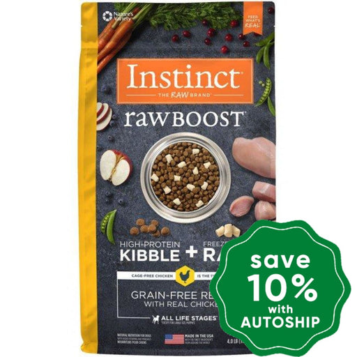 Nature's Variety Instinct - Dog Dry Food - Raw Boost Grain-Free with Chicken - 21LB - PetProject.HK