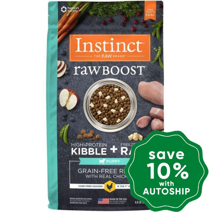 Nature's Variety Instinct - Dog Dry Food - Raw Boost Grain-Free with Chicken - Puppy - 4LB - PetProject.HK