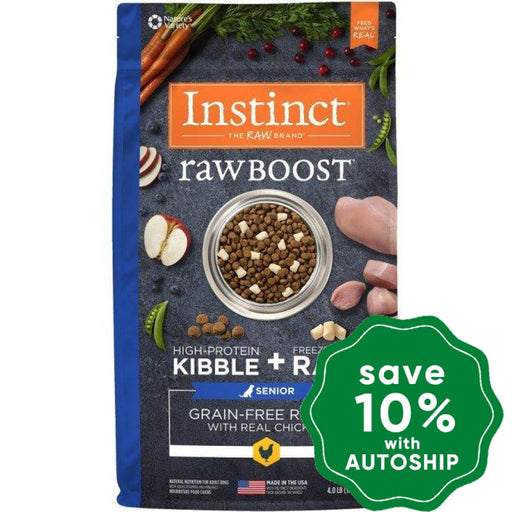 Nature's Variety Instinct - Dog Dry Food - Raw Boost Grain-Free with Chicken - Senior - 21LB - PetProject.HK