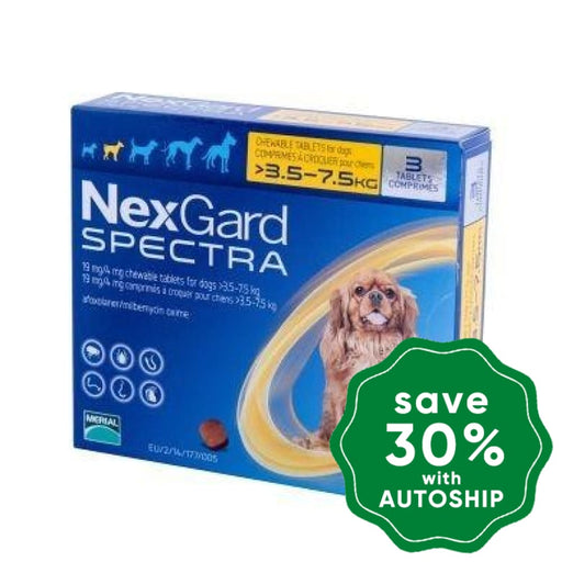 Nexgard - Spectra For Small Dogs 3.5-7.5Kg (Yellow)
