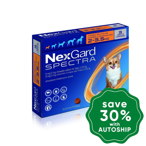 Nexgard - Spectra For X Small Dogs 2-3.5Kg (Orange)