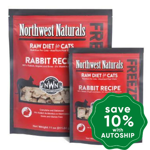 Northwest Naturals - Freeze-Dried Cat Food - Cat Nibbles Rabbit Flavour - 311G - PetProject.HK