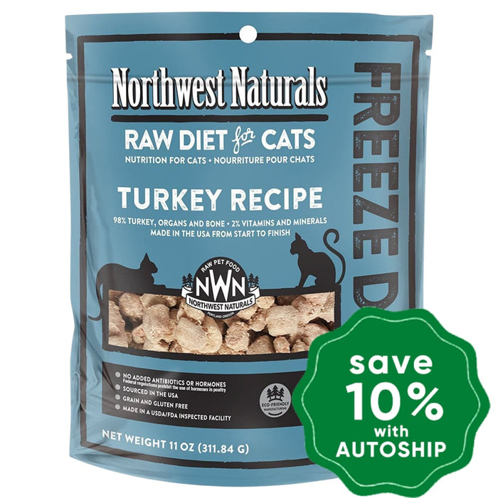 Northwest Naturals - Freeze-Dried Cat Food - Cat Nibbles Turkey Flavour - 311G - PetProject.HK