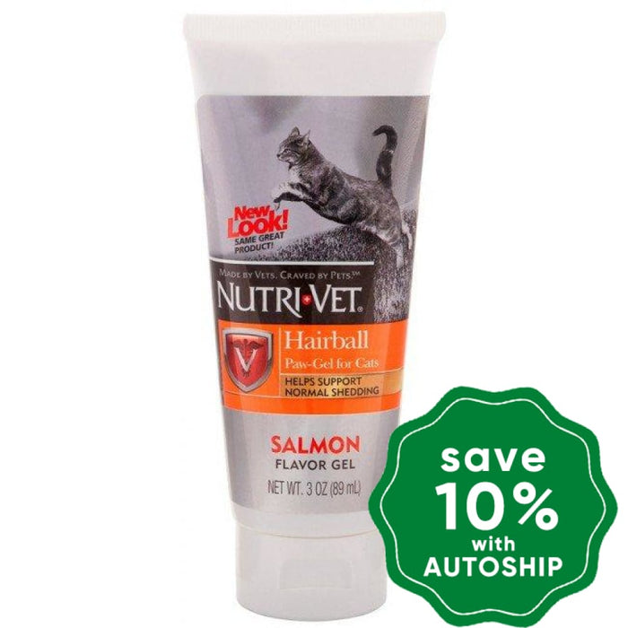 Nutri-Vet - Hairball Paw-Gel for Cats - Salmon Flavor - 3OZ - PetProject.HK