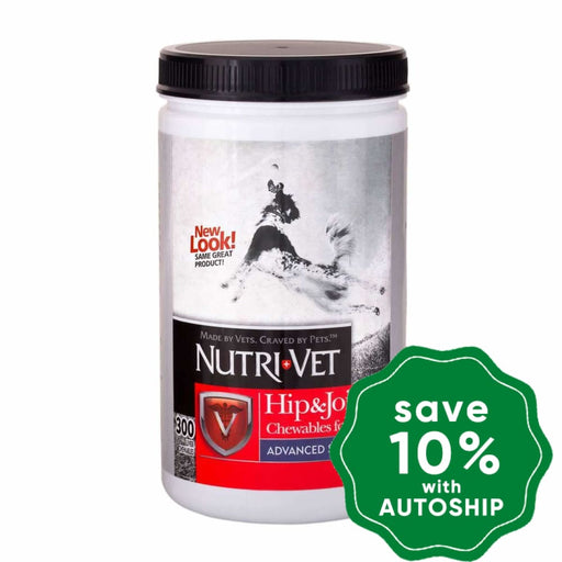 Nutri-Vet - Hip & Joint Advanced Strength Chewables for Dogs - 300CT - PetProject.HK