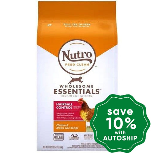 NUTRO - Dry Cat Food - Adult Hairball - Chicken & Rice - 5LB - PetProject.HK