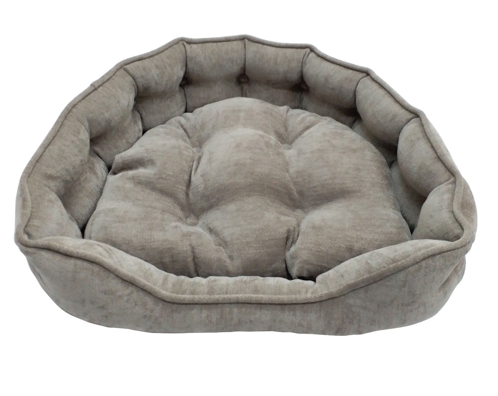 One for Pets - Pamola Snuggle Bed - Silver Grey - 25" x 21" x 6" (L)