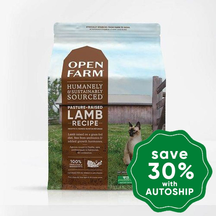 Open Farm - Dry Food For Cats Grain Free Pasture Raised Lamb Recipe 4Lb (Min. 2 Packs)