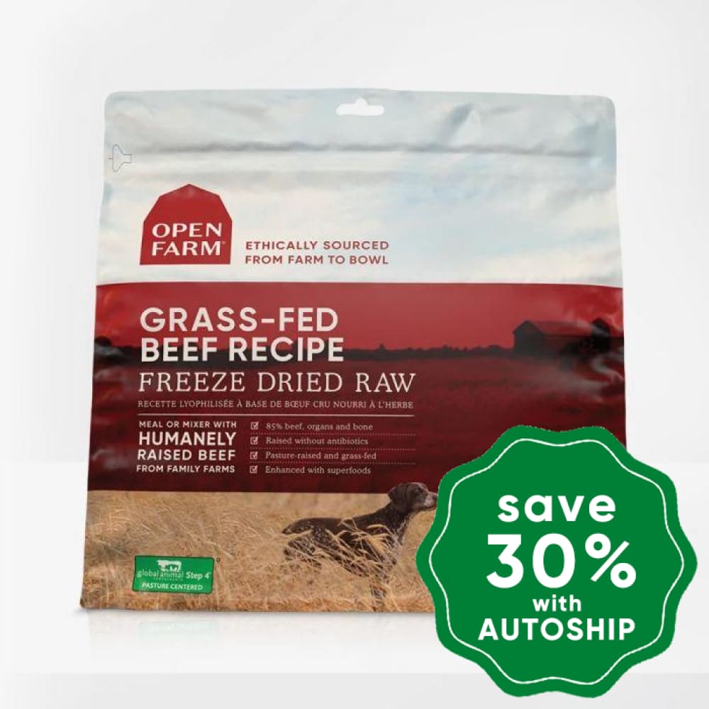 Open Farm - Dry Food For Dogs Grain Free Freeze Dried Raw Grass-Fed Beef Recipe 13.5Oz (Min. 2 Bags)
