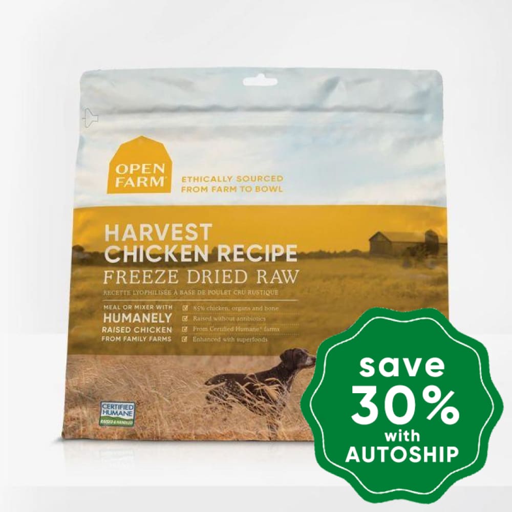 Open Farm - Dry Food For Dogs Grain Free Freeze Dried Raw Harvest Chicken Recipe 13.5Oz (Min. 2