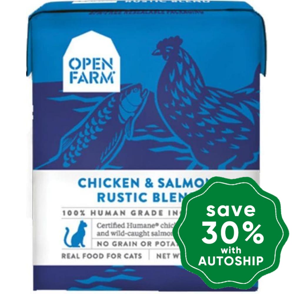 Open Farm - Wet Food For Cats Grain Free Rustic Blend Chicken & Salmon Recipe 5.5Oz (Min. 24