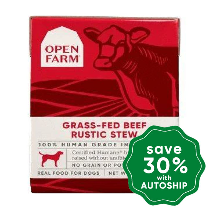 Open Farm - Wet Food For Dogs Grain Free Rustic Blend Grass-Fed Beef Recipe 12.5Oz (Min. 24 Cartons)