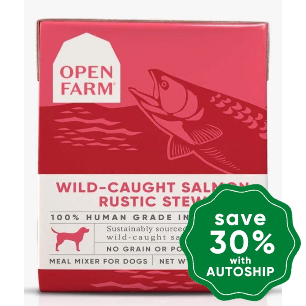 Open Farm - Wet Food For Dogs Grain Free Rustic Blend Wild-Caught Salmon Recipe 12.5Oz (Min. 24