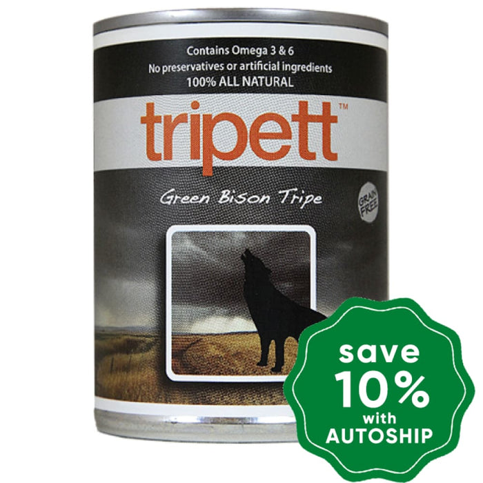 PetKind - Tripett Green Bison Tripe Canned Dog Food - 14OZ (4 cans) - PetProject.HK