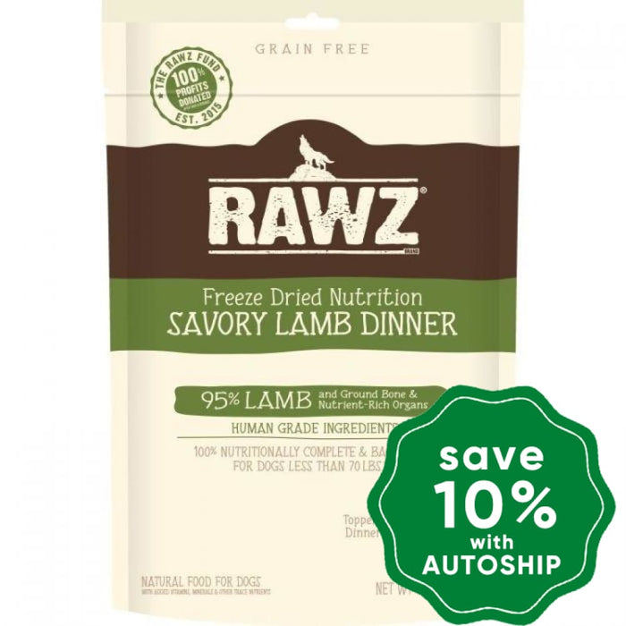 Rawz - Dry Food For Dogs Freeze Dried Savory Lamb Dinner Recipe 14Oz