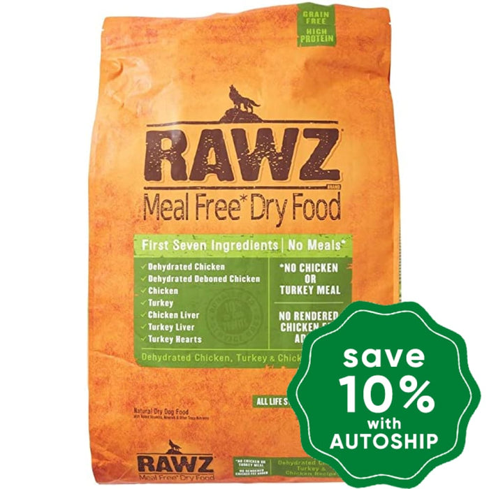 Rawz - Dry Food For Dogs Meal Free Dehydrated Chicken Turkey & Recipe 20Lb