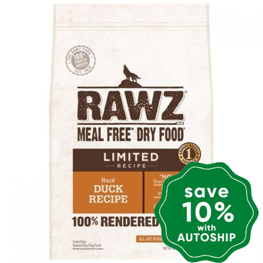 Rawz - Dry Food For Dogs Meal Free Limited Real Duck Recipe 3.5Lb