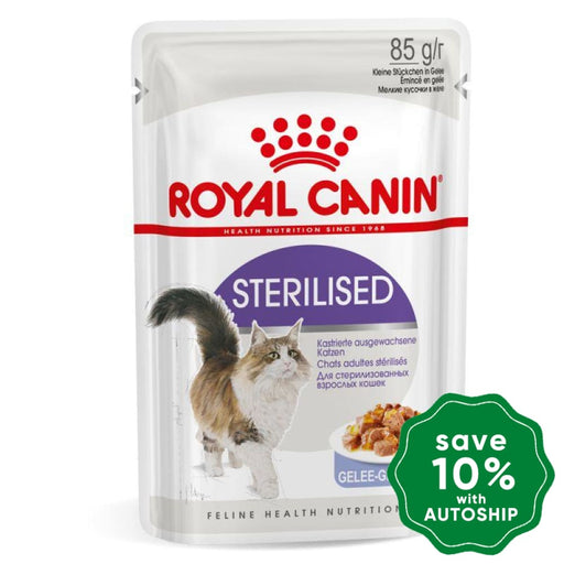 Royal Canin - Adult Cat Wet Food - Sterilised in Jelly Pouch - 85G (Box of 12) - PetProject.HK