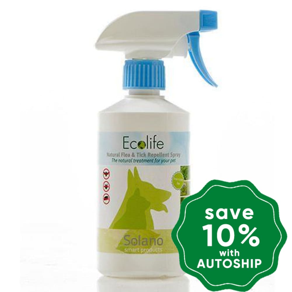 Solano - Natural Flea Tick & Fly Repellent Spray 300Ml Dogs Cats