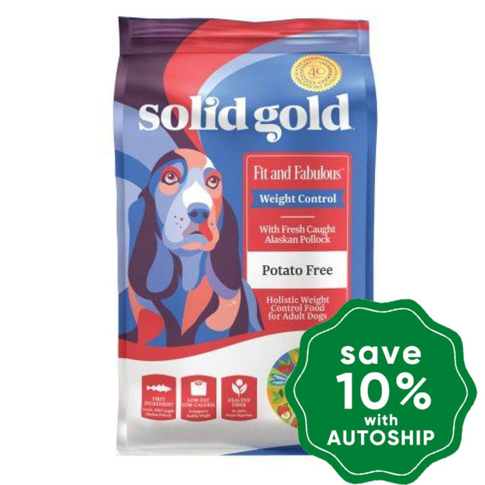 Solid Gold - Dry Dog Food - Adult - Fit and Fabulous with Alaskan Pollock - 4LB - PetProject.HK