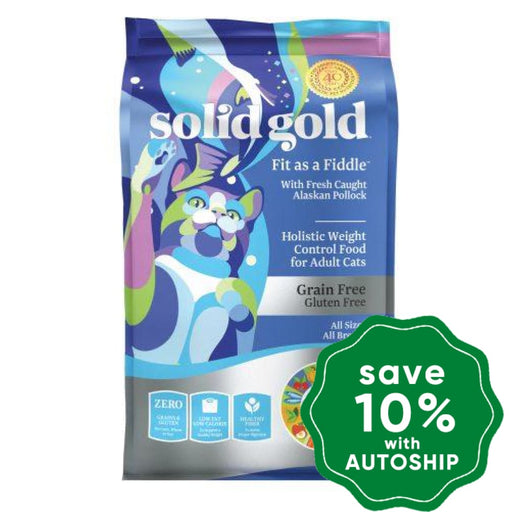 Solid Gold - Grain Free Dry Cat Food - Adult - Fit as a Fiddle with Alaskan Pollock - 12LB - PetProject.HK