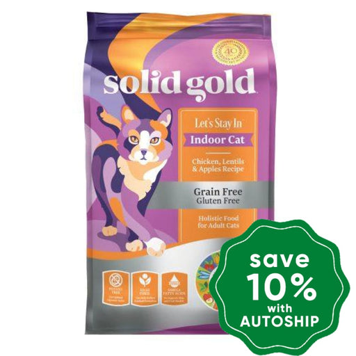 Solid Gold - Grain Free Dry Cat Food - Adult - Let’s Stay In Indoor Cat with Chicken - 3LB - PetProject.HK