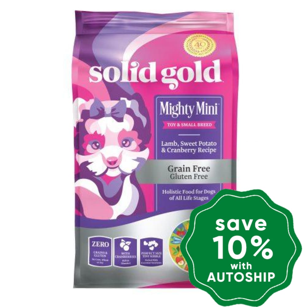 Solid Gold - Grain Free Dry Dog Food - All Life Stages - Toy & Small Breeds - Mighty Mini with Lamb - 11LB - PetProject.HK