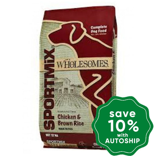 Sportmix - Wholesomes Dry Dog Food Chicken & Brown Rice 12Kg Dogs