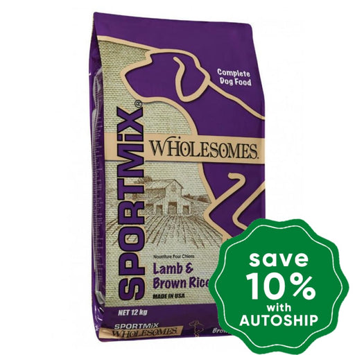 Sportmix - Wholesomes Dry Dog Food Lamb & Brown Rice 12Kg Dogs