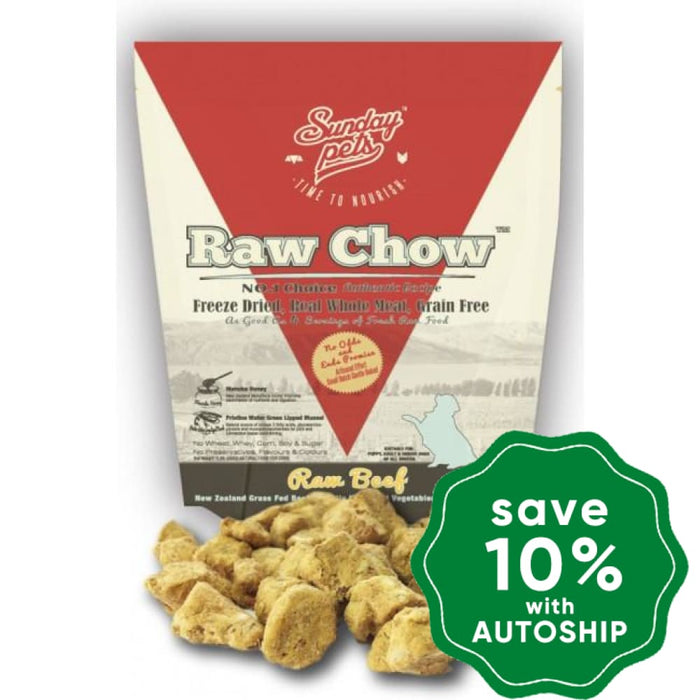 Sunday Pets - Dogs & Puppies Food - Raw Chow Freeze Dried Beef - 1LB - PetProject.HK