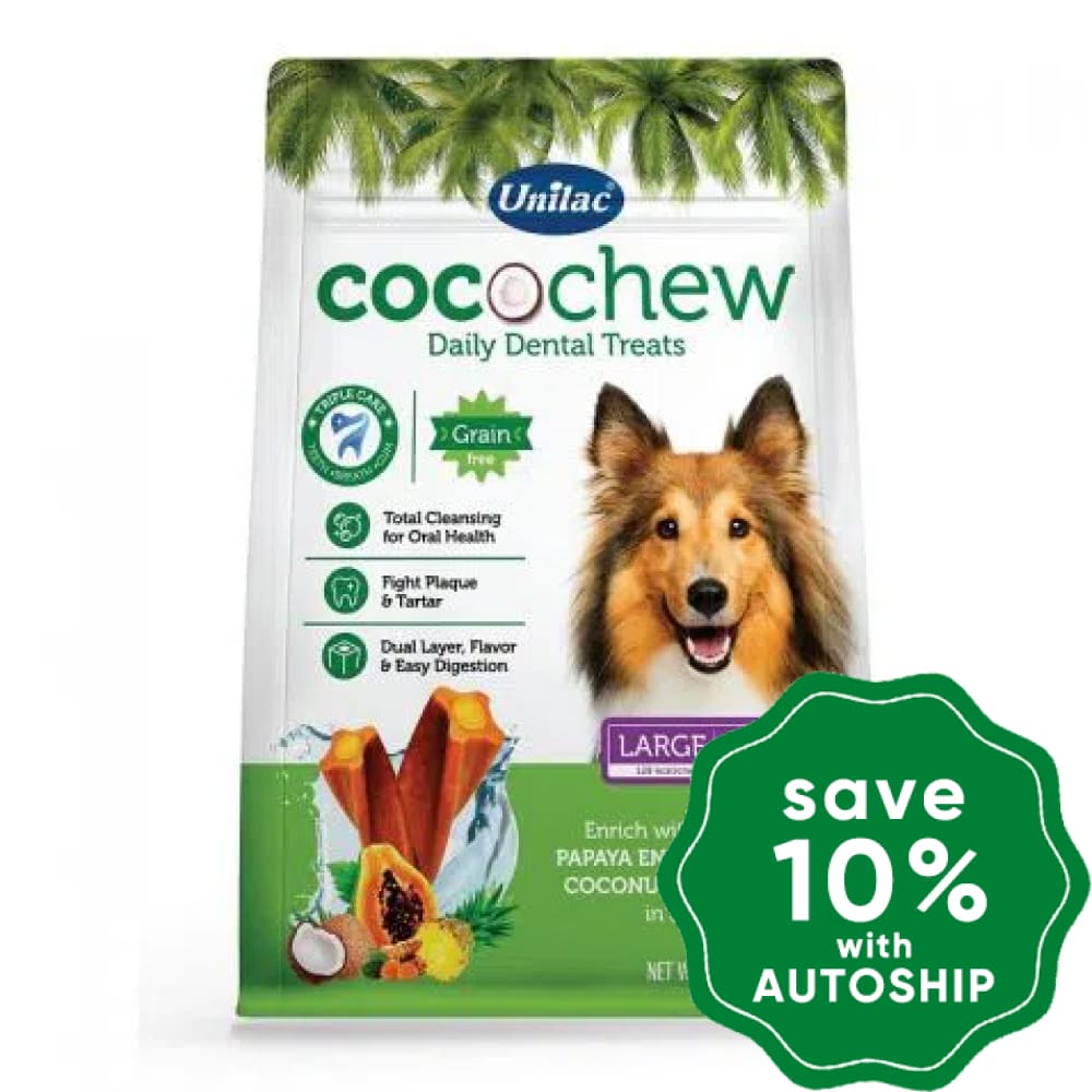 Unilac - Cocochew Dental Treats For Dogs Large Size 500G (11Pcs)