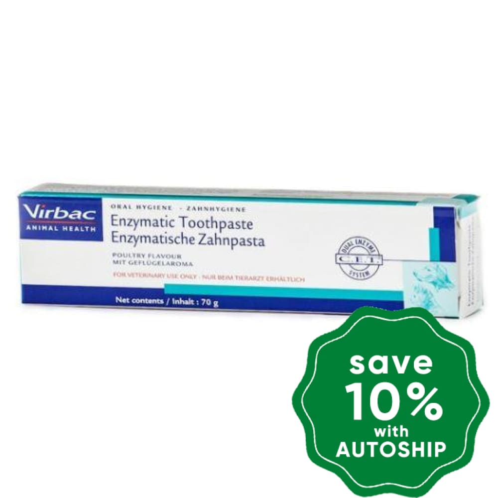 Virbac - C.E.T. Enzymatic Toothpaste (Poultry) - 70G - PetProject.HK