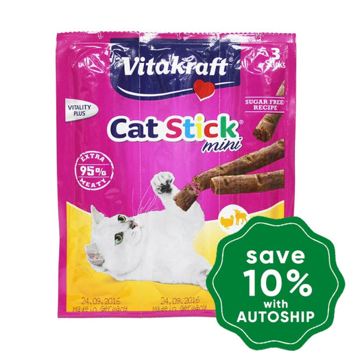 Vitakraft - Cat Sticks Mini - Turkey & Lamb (3 sticks) (10 packs) - PetProject.HK