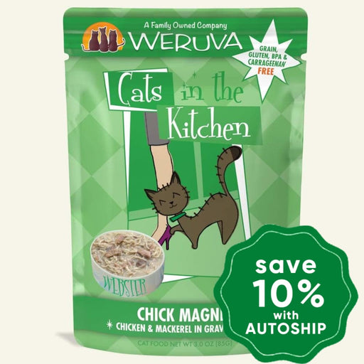 Weruva - Cats In The Kitchen - Chick Magnet - Chicken & Mackerel in Gravy - 85G (4 pouches) - PetProject.HK