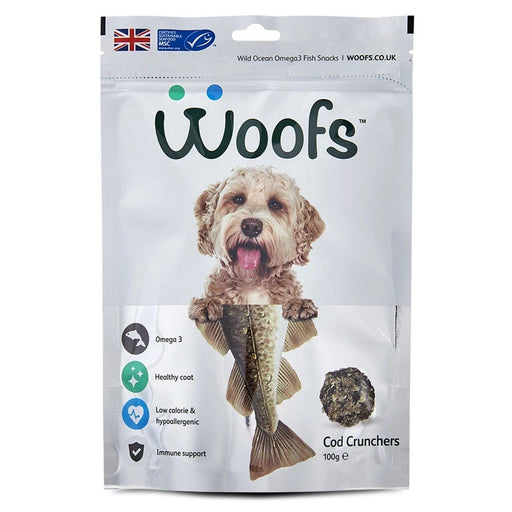 Woofs - Cod Cruncher Treat For Dogs 100G