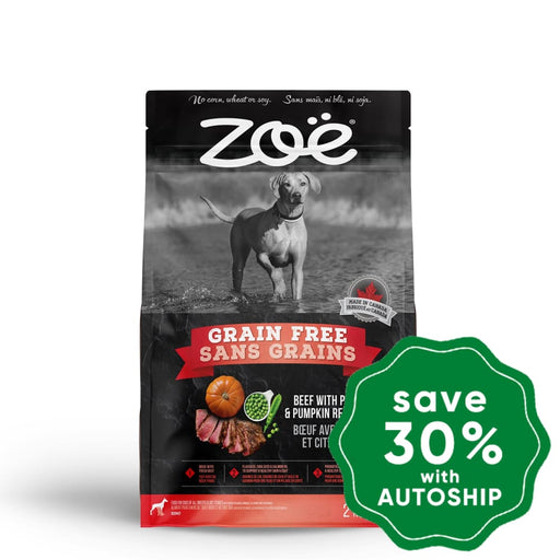 Zoe - Grain-Free Dry Food For All Life Stages Dogs Beef With Peas & Pumpkin 2Kg